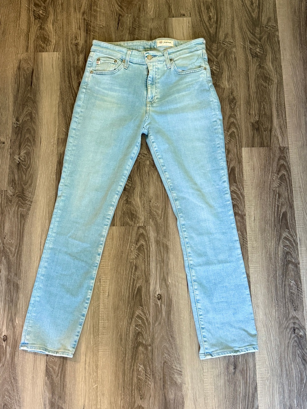 Ag Adriano Goldschmied Mari High rise slim straight leg jeans - light wash